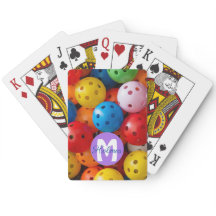 Met naam / initiaal kleurrijke handballetjes spele