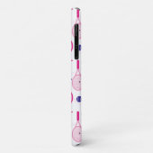 Met naam & initiaal, roze & paarse tennisrackets Case-Mate iPhone case (Achterkant/links)