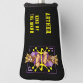 Met naam 👑 Koning van dinken - pickleball Golfheadcover (Draai 90)