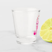 Met naam 🦥 Leuke Roze pickleball luiaards 🦥 Shot Glas (Links)