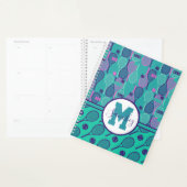Met naam Minty- en paarse tennisrackets Planner (Display)