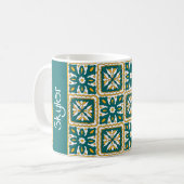 Met naam 💛 prachtige Marokkaanse tegels Koffee Mo Koffiemok (Voorkant links)