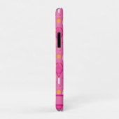 Met naam Roze en wit tennisracketpatroon Case-Mate iPhone Case (Achterkant/rechts)