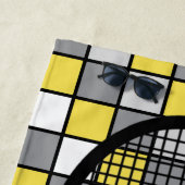 Met naam 🎾 tennisracket strandlaken (In situ)