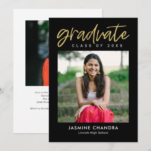 Met name de optie Bewerkbare kleuren Afstuderen be Kaart (Voorkant / Achterkant)