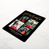 Met name Folie Afstuderen bewerkbare kleuren Folie Uitnodiging (Gedraaid)