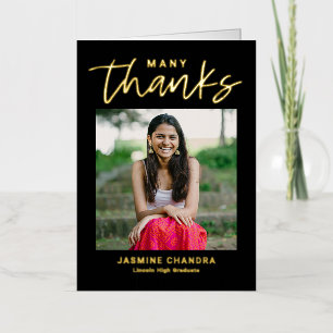 Met name FOLIE  Afstuderen Hartelijk dank Folie Wenskaart