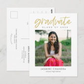 Met name het Briefkaart Cool Editable Color Afstud (Voorkant / Achterkant)