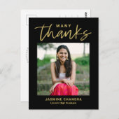 Met name Koel Afstuderen Dank u Briefkaart (Voorkant / Achterkant)