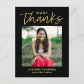 Met name Koel Afstuderen Dank u Briefkaart (Voorkant)