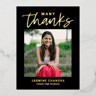 Met name Koel FOLIE Dank u Briefkaart