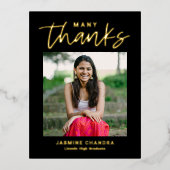 Met name Koel FOLIE Dank u Briefkaart (Voorkant)