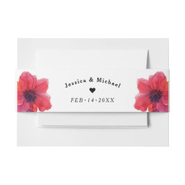 Met namen Anemone Dreamscape Bruiloft Uitnodigingen Wikkel