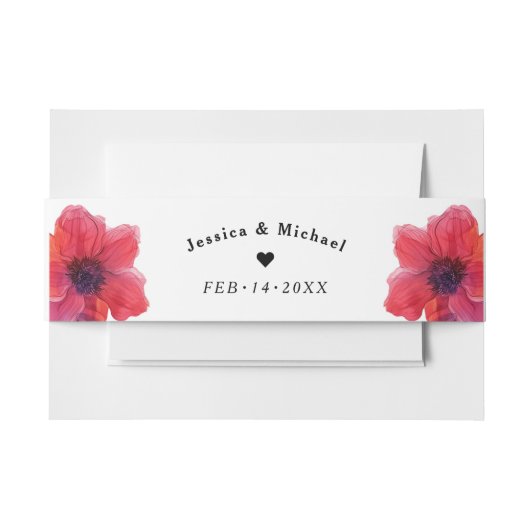 Met namen Anemone Dreamscape Bruiloft Uitnodigingen Wikkel (Voorkant Voorbeeld)