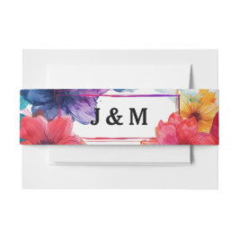 Met namen Anemone Dreamscape Bruiloft Uitnodigingen Wikkel