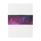 Met namen Celestial Elegance Marble Symphony Uitnodigingen Wikkel (Achterkant Voorbeeld)