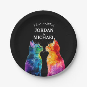 Met namen, Purrfectly Yours: Een Regenboog Liefdes Papieren Bordje
