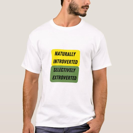 Met natuurlijke introop selectief geëxtraheerd t-shirt (Voorkant)
