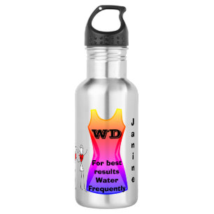 Met netball ingenomen posities en grappige prijsop waterfles