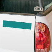 Met niets erop behalve kleur - Blauw groen Bumpersticker (Op Truck)