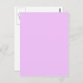 Met niets erop behalve kleur - lichtroze briefkaart (Voorkant / Achterkant)