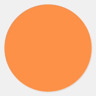 Met niets erop behalve kleur - Oranje Ronde Sticker