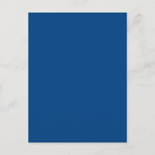Met niets erop behalve kleur - Royal Blue Briefkaart (Voorkant)