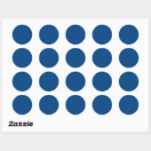 Met niets erop behalve kleur - Royal Blue Ronde Sticker (Vel)