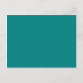 Met niets op behalve kleur - blauw groen briefkaart (Voorkant)