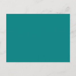 Met niets op behalve kleur - blauw groen briefkaart