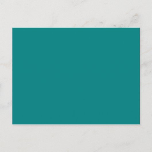 Met niets op behalve kleur - blauw groen briefkaart (Voorkant)