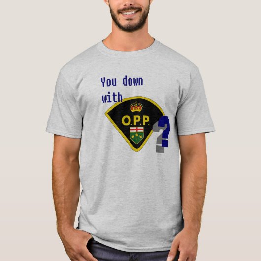 Met O.P.P.? T-shirt (Voorkant)