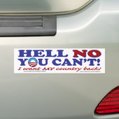 Met Obama-Logo Bumpersticker (Op auto)
