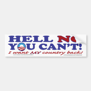 Met Obama-Logo Bumpersticker