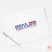 Met Obama-Logo Ronde Sticker (Envelop)