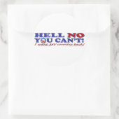 Met Obama-Logo Ronde Sticker (Tas)