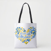 Met Oekraïense Canvas tas (Voorkant)