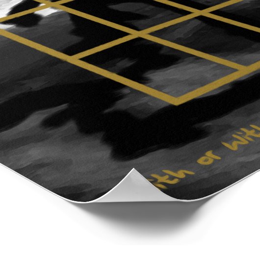 Met of zonder u (D) Poster (Hoek)