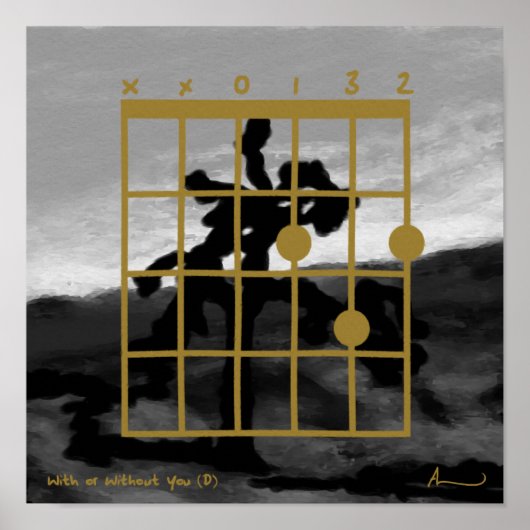 Met of zonder u (D) Poster (Voorkant)