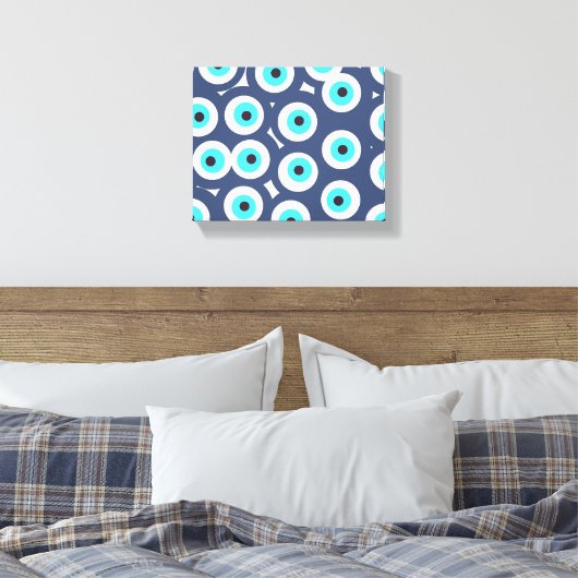 Met ogen omwikkeld canvas afdruk (Insitu (Slaapkamer))