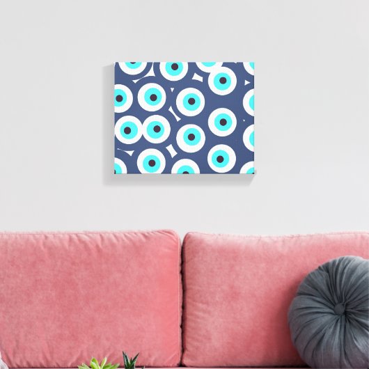 Met ogen omwikkeld canvas afdruk (Insitu (Woonkamer))