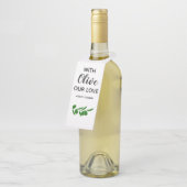 Met olijfolie onze liefdesflesje woest olijfolie L Flessenhanger (Schuin)