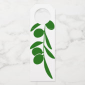 Met olijfolie onze liefdesflesje woest olijfolie L Flessenhanger (Achterkant)