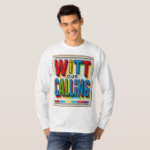 "Met ons Calling T-shirt – Multi-Coloured Bold Tex (Voorkant volledig)
