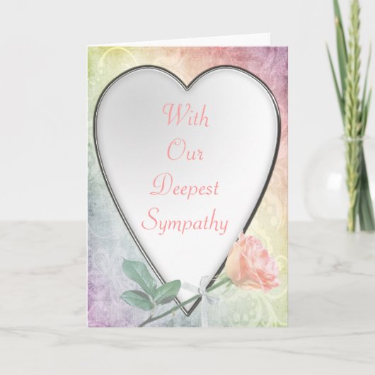 Met ons diepste medeleven - Sympathy Card Kaart (Voorkant)