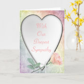 Met ons diepste medeleven - Sympathy Card Kaart (Gele Bloem)