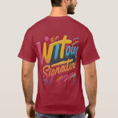 Met ons Signature T-shirt (Achterkant)