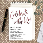 Met ons vieren! Eenvoudig handschrift met Roos Gol Kaart