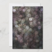 Met ons vieren! Handschrift Grunge Bokeh Kaart (Achterkant)