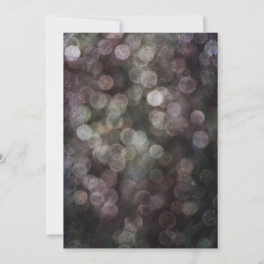 Met ons vieren! Handschrift Grunge Bokeh Kaart (Achterkant)